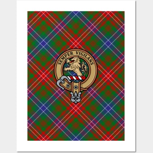 Clan Wilson Crest over Modern Tartan Posters and Art